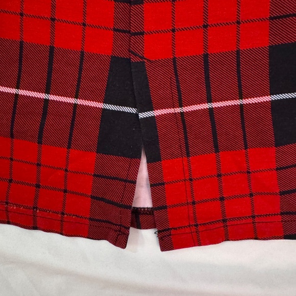 Torrid Red & Black Plaid Stretch Pencil Skirt – Size 00 (10) - Picture 5 of 6
